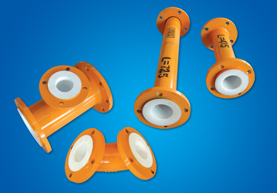 PTFE သံမဏိ-ပလပ်စတစ်စိတျအပိုငျးပိုက်